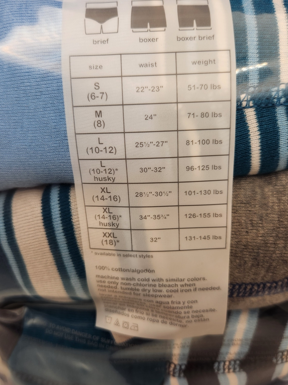 wonder nation Boys' 10-Pack Boxer Briefs – Blue, Light Blue, Gray Mix - Picture 4 of 5